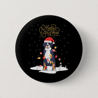 Badge Rond 5 Cm Lapin Avec Chandail Noël Noël Lapin Noël