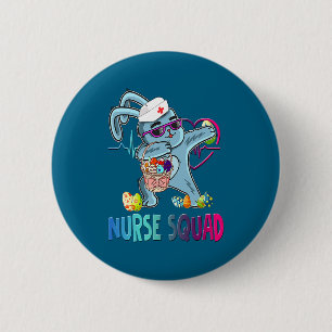Badge Rond 5 Cm Lapin Dabbing Œufs de Pâques Design Allaitement