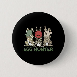 Badge Rond 5 Cm Lapin de chasse aux œufs Chasse au lapin Jour de P
