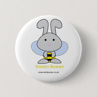 Badge Rond 5 Cm Lapin de miel