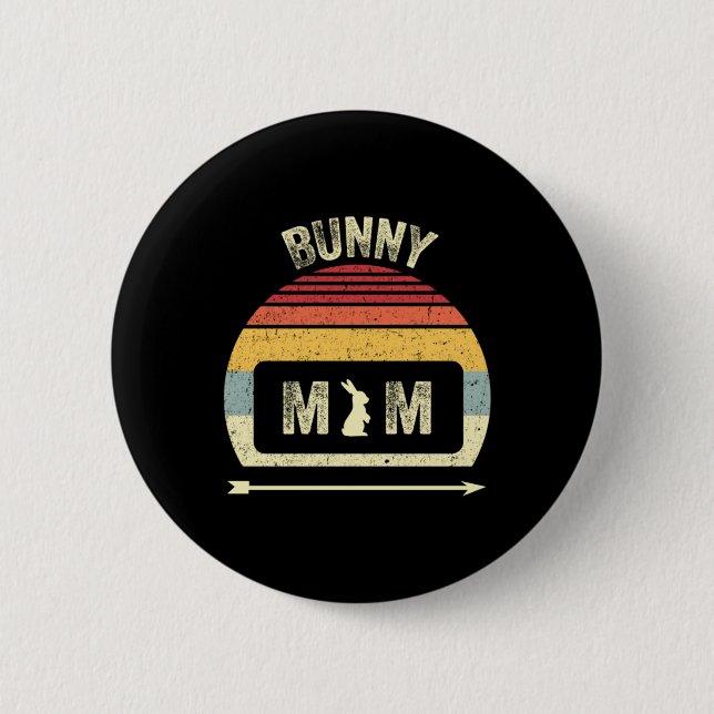 Badge Rond 5 Cm Lapin de Pâques (Devant)