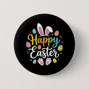 Badge Rond 5 Cm Lapin de Pâques Joyeuses Funny Easter Day Femmes
