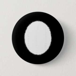 Badge Rond 5 Cm Lapin de Pâques rose aux fourrures blanches ventre