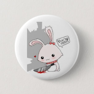 Badge Rond 5 Cm Lapin de tueur de Spilla