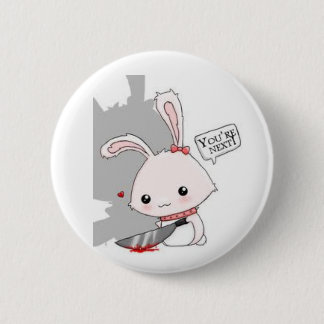 Badge Rond 5 Cm Lapin de tueur de Spilla