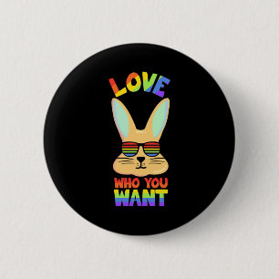 Badge Rond 5 Cm Lapin lesbien LGBT