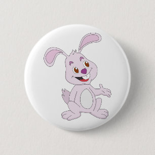 Badge Rond 5 Cm Lapin mignon