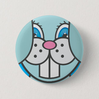 Badge Rond 5 Cm Lapin - Pâques