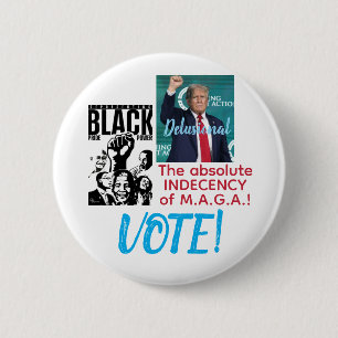 Badge Rond 5 Cm L'appropriation culturelle anti-Trump anti-MAGA