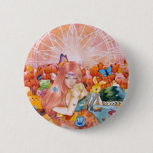 Badge Rond 5 Cm L'après-midi