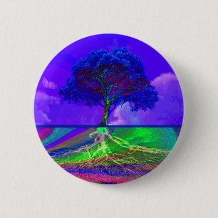 Badge Rond 5 Cm L'arbre de la vie vivent votre rêve