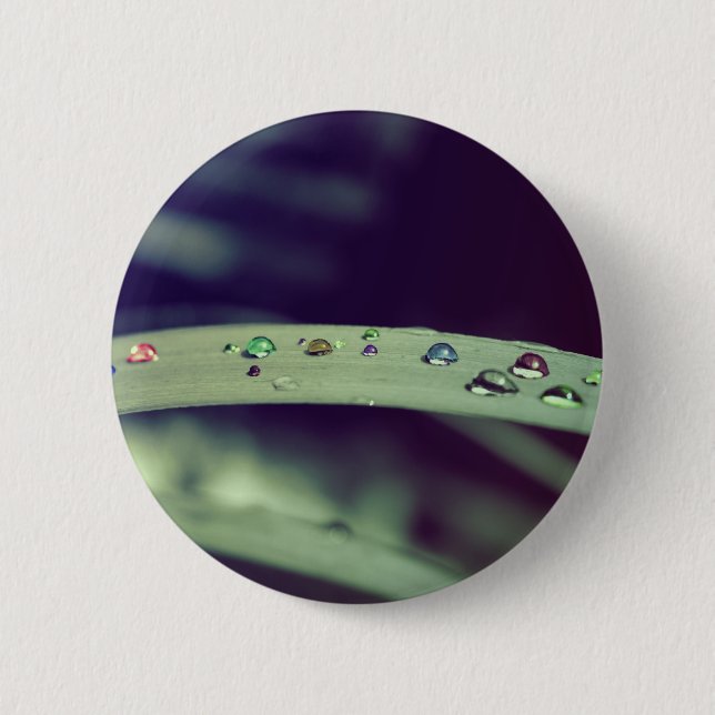 Badge Rond 5 Cm L'arc-en-ciel laisse tomber l'insigne/bouton (Devant)