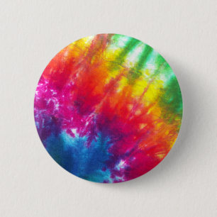 Badge Rond 5 Cm L'arc-en-ciel teignent en nouant