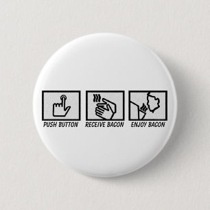 Badge Rond 5 Cm Lard de bouton poussoir
