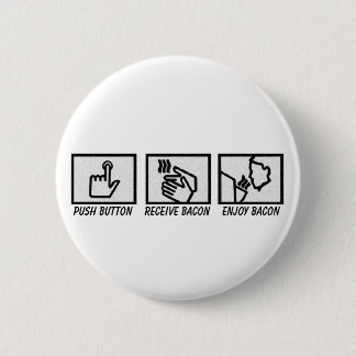 Badge Rond 5 Cm Lard de bouton poussoir