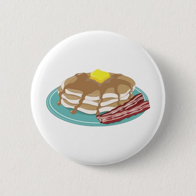 Badge Rond 5 Cm Lard de crêpes (Devant)
