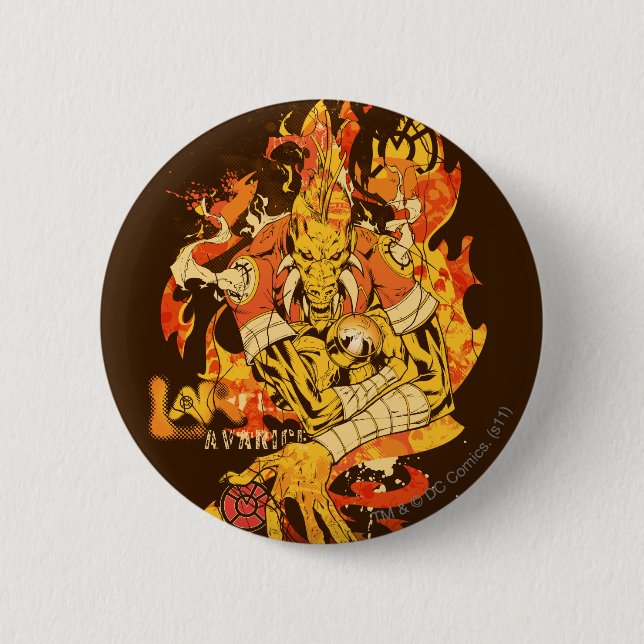 Badge Rond 5 Cm Larfleeze - Agent Orange 10 (Devant)