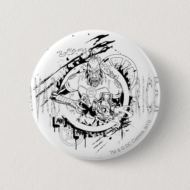 Badge Rond 5 Cm Larfleeze - Agent Orange 15 (Devant)