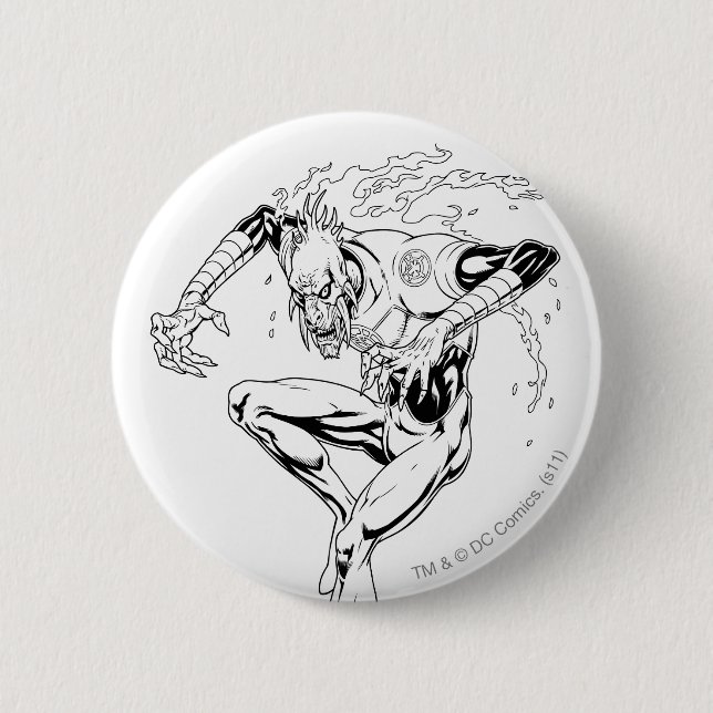 Badge Rond 5 Cm Larfleeze - Agent Orange 3 (Devant)
