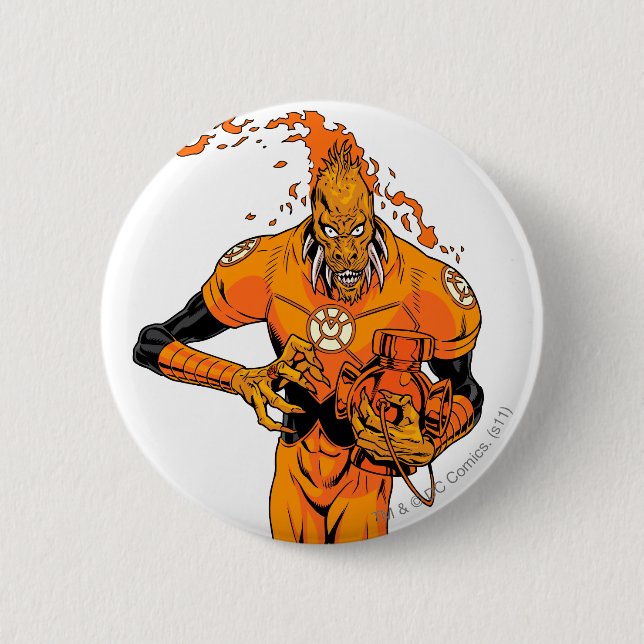 Badge Rond 5 Cm Larfleeze - Agent Orange 4 (Devant)