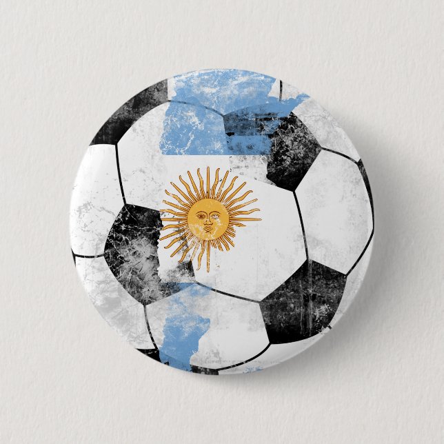 Badge Rond 5 Cm L'Argentine a affligé le football (Devant)