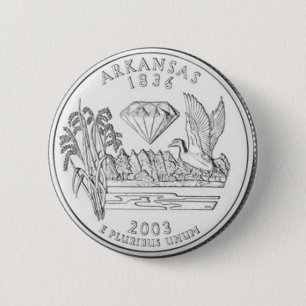 Badge Rond 5 Cm L'Arkansas