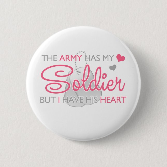 Badge Rond 5 Cm L'armée a mon soldat (Devant)