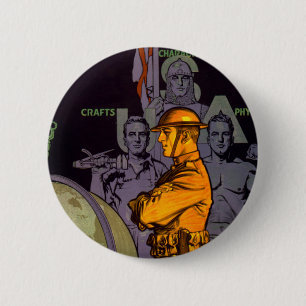 Badge Rond 5 Cm L'armée construit des hommes