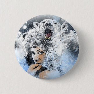 Badge Rond 5 Cm Larmes d'Arctique