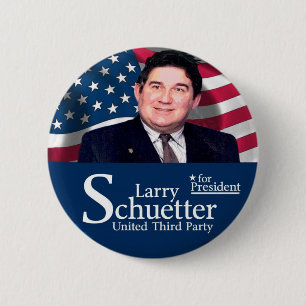 Badge Rond 5 Cm Larry Schuetter pour le président 2012