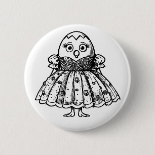 Badge Rond 5 Cm L'art de l'oeuf RG RA
