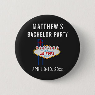 Badge Rond 5 Cm Las Vegas Bachelor Party Mariage Voyage Favoriser
