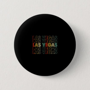 Badge Rond 5 Cm Las Vegas Nevada Vintage années 70 80 Souvenir Vac