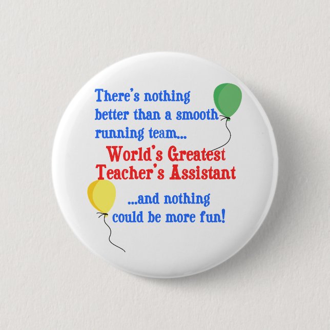Badge Rond 5 Cm L'assistant du plus grand professeur (Devant)