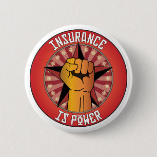 Badge Rond 5 Cm L'assurance est puissance