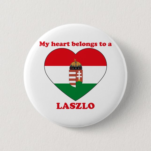 Badge Rond 5 Cm Laszlo (Devant)