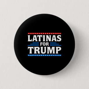 Badge Rond 5 Cm Latinas Pour Trump Élection 2024 Vote Femmes Latin