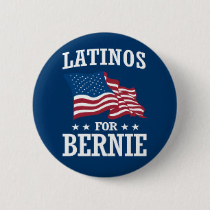 BADGE ROND 5 CM LATINOS POUR BERNIE SANDERS