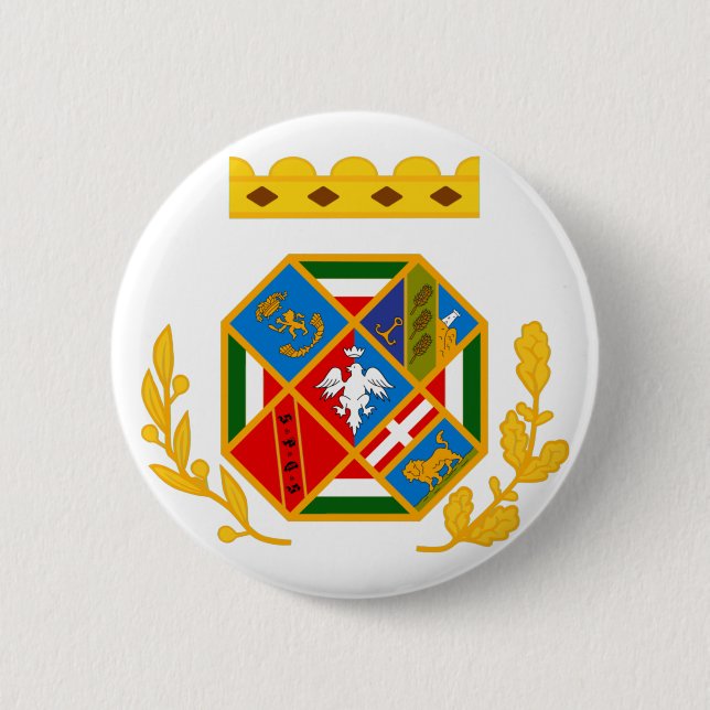 Badge Rond 5 Cm Latium Italie (Devant)