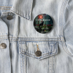 Badge Rond 5 Cm L'atmosphère mystique de SlipperyJoe à l'Halloween