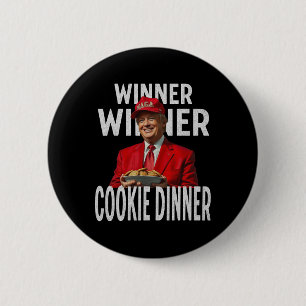Badge Rond 5 Cm Lauréat du dîner Cookie Dinner Funny Trump 2024 47