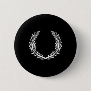 Badge Rond 5 Cm Laurel Wreath Tattoo Art Pour Les Gagnants Au Prix