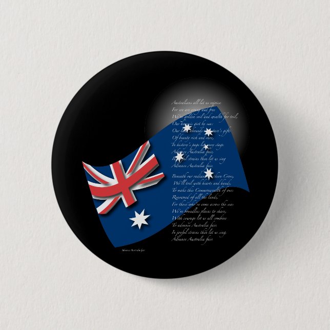 Badge Rond 5 Cm L'Australie (Devant)