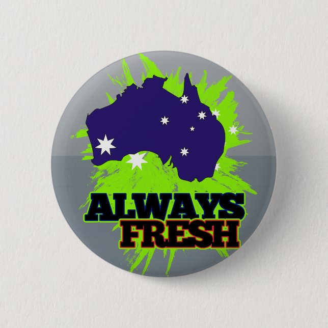 Badge Rond 5 Cm L'Australie toujours fraîche (Devant)