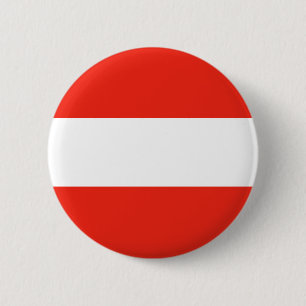 Badge Rond 5 Cm L'Autriche - drapeau/Österreich - Flagge