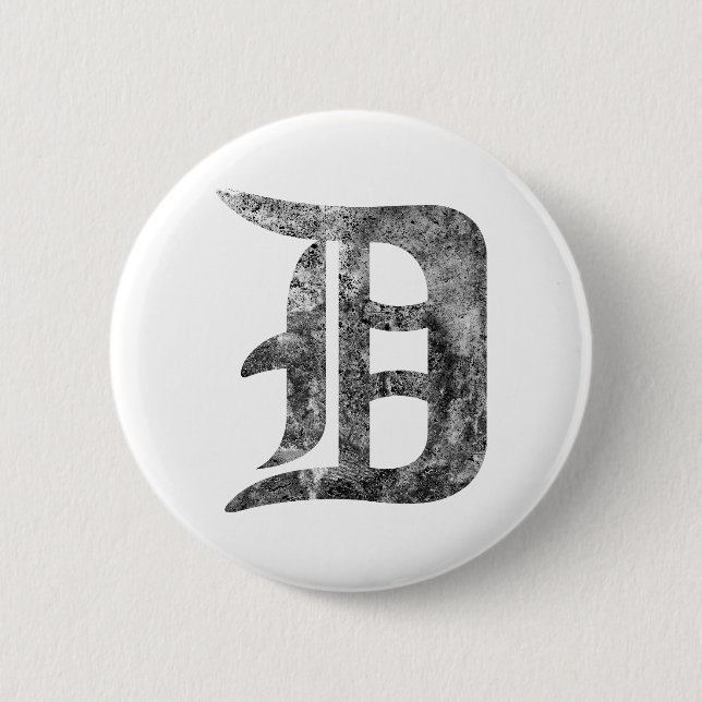 Badge Rond 5 Cm Lavage de Detroit D (Devant)