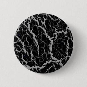 Badge Rond 5 Cm Lave de l'espace fissuré - Argent