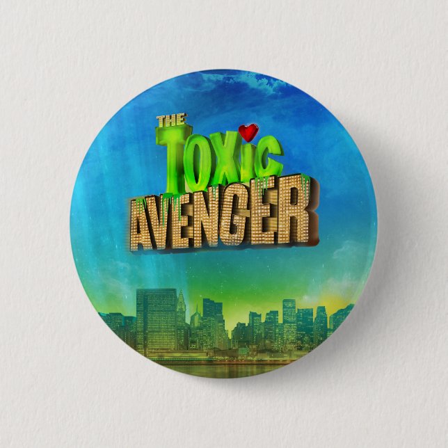 Badge Rond 5 Cm L'Avenger toxique (Devant)