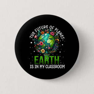 Badge Rond 5 Cm L'Avenir De La Planète Terre Est Dans Mon Clroom L