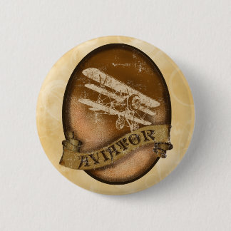 Badge Rond 5 Cm L'aviateur